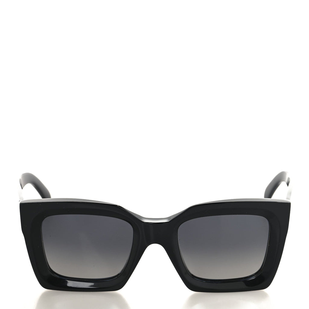 Celine Square Sunglasses — Black