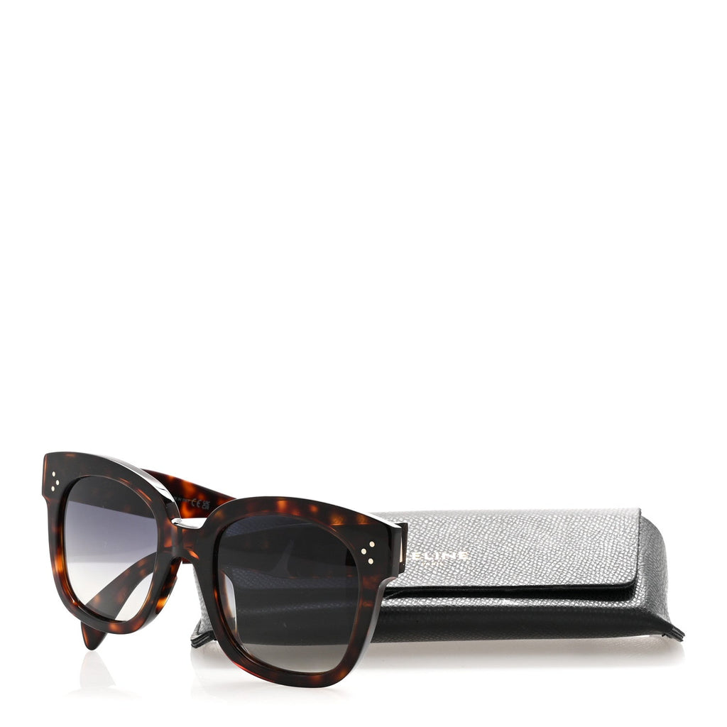 Celine Square Sunglasses — Tortoise