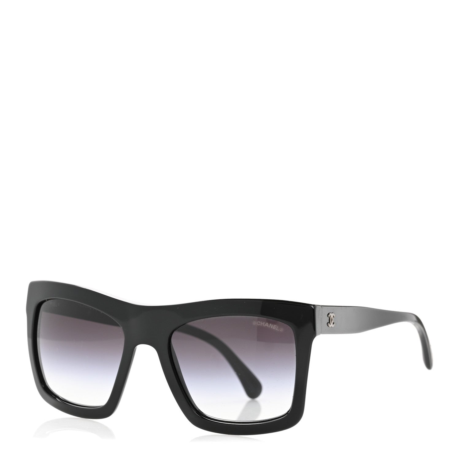 Chanel Oversized Square Sunglasses — Black
