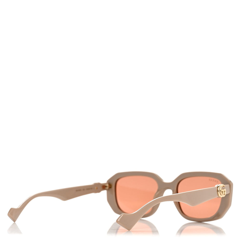 Gucci Rectangle Sunglasses — Beige GG1535S