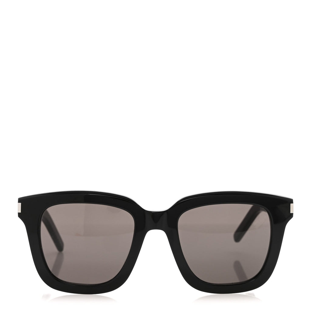 Saint Laurent Square Sunglasses — Black SL 465