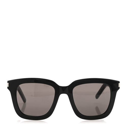 Saint Laurent Square Sunglasses — Black SL 465