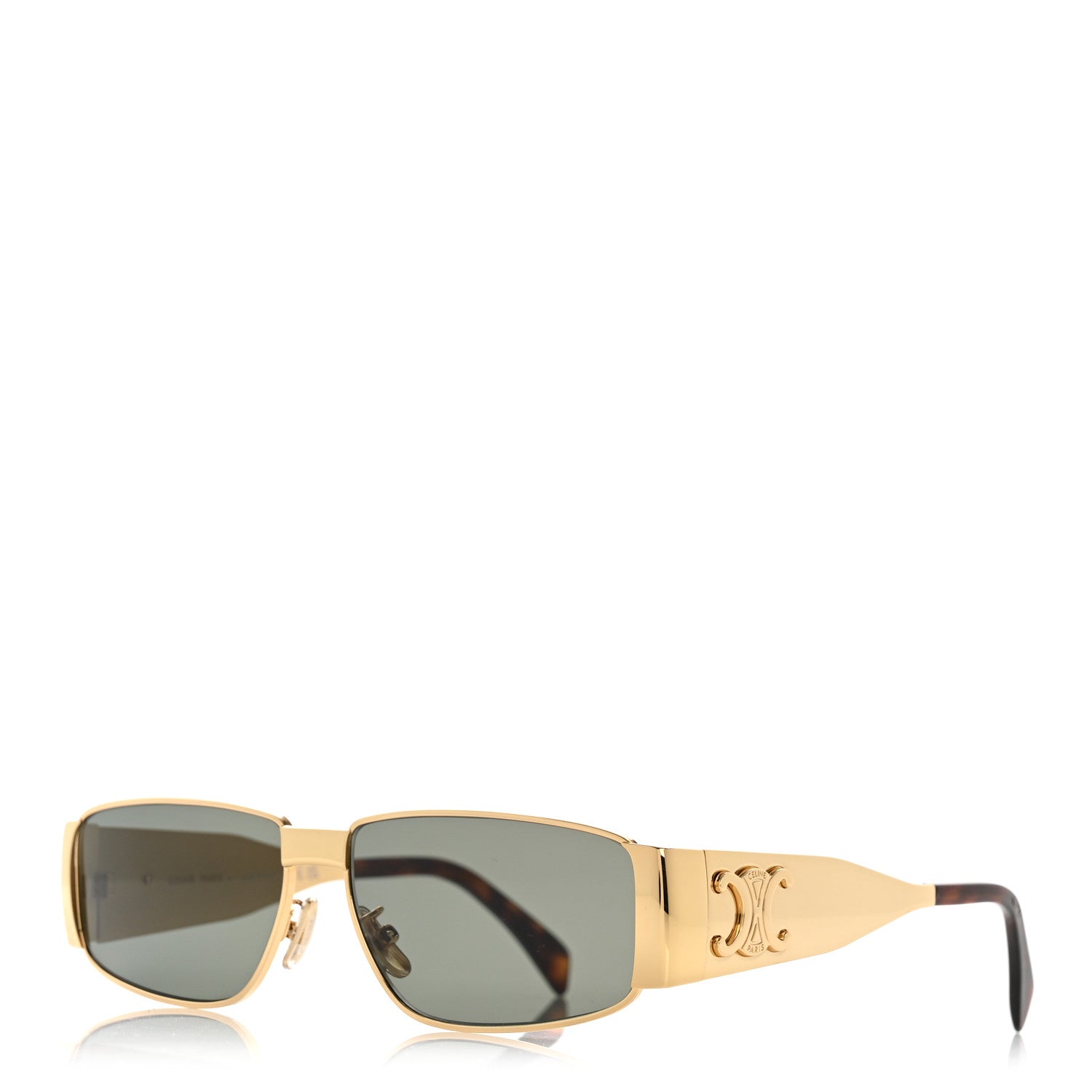 Celine Square Sunglasses — Green