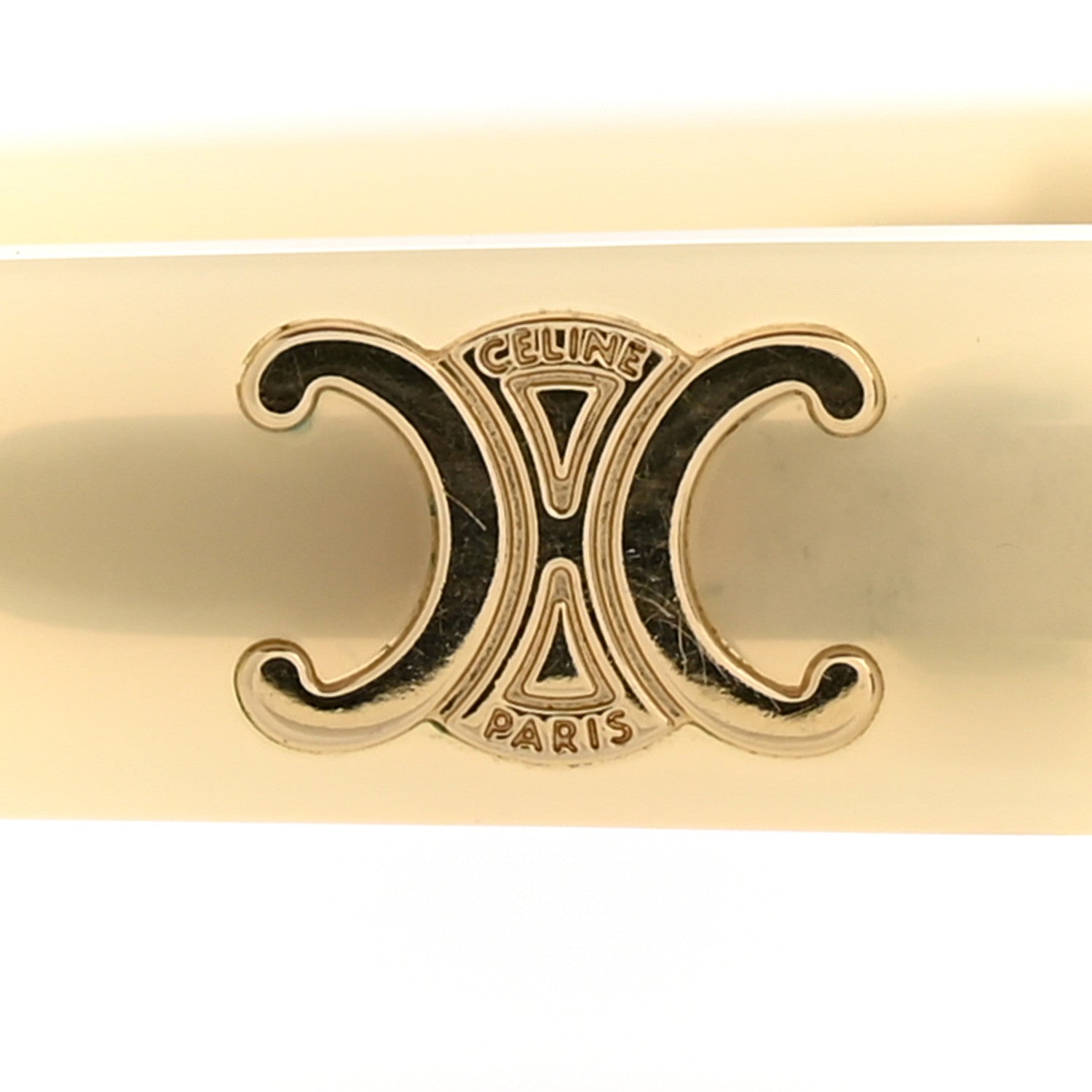 Celine Round Sunglasses — White