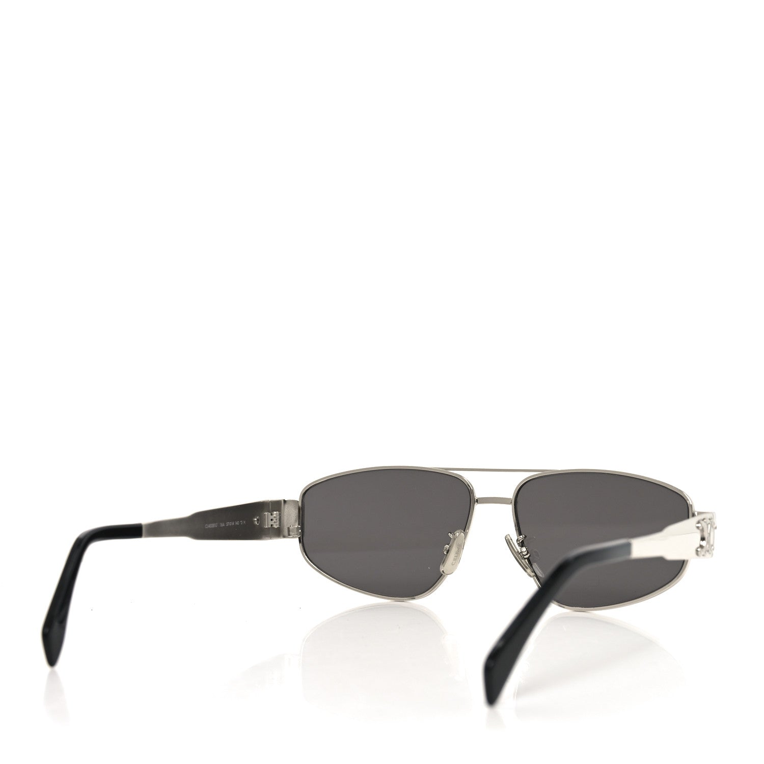 Celine Square Sunglasses — Silver