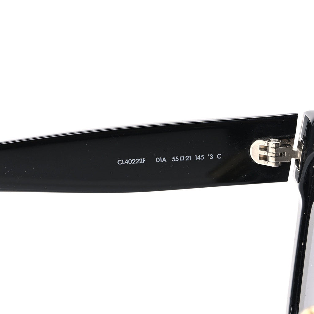 Celine Square Sunglasses — Black