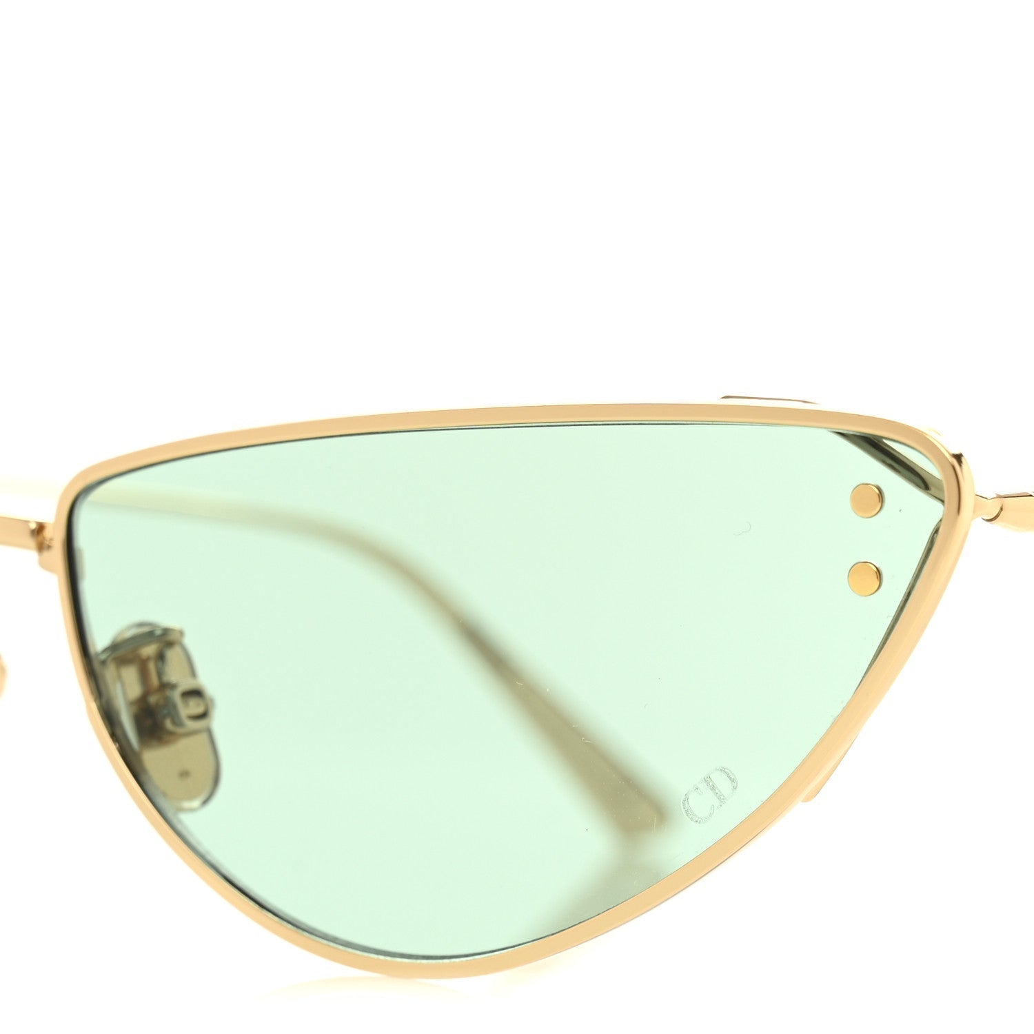 Dior Cat-Eye Sunglasses — Gold