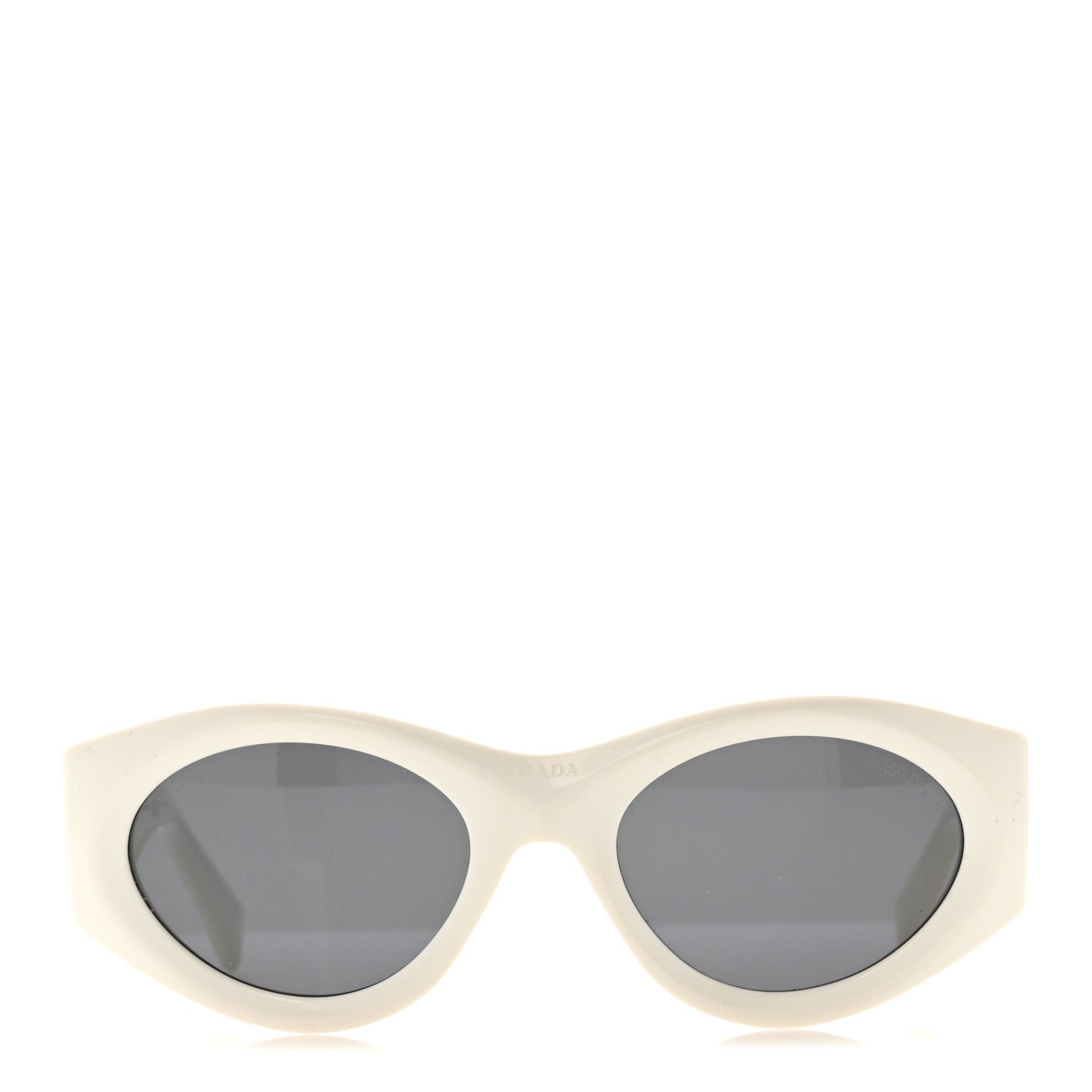 Prada Oval Sunglasses — White SPR 20Z