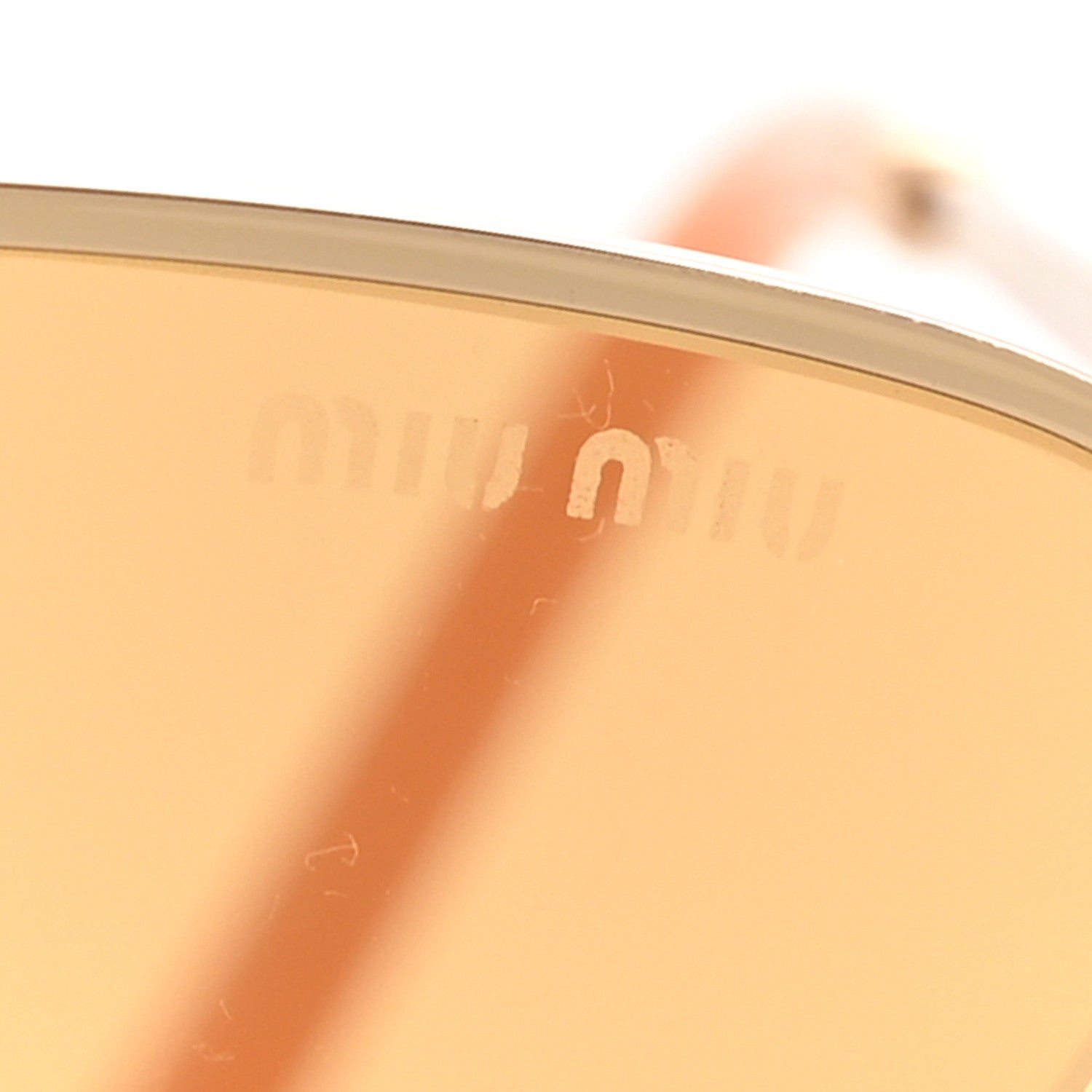 Miu Miu Oval Sunglasses — Orange SMU56Z