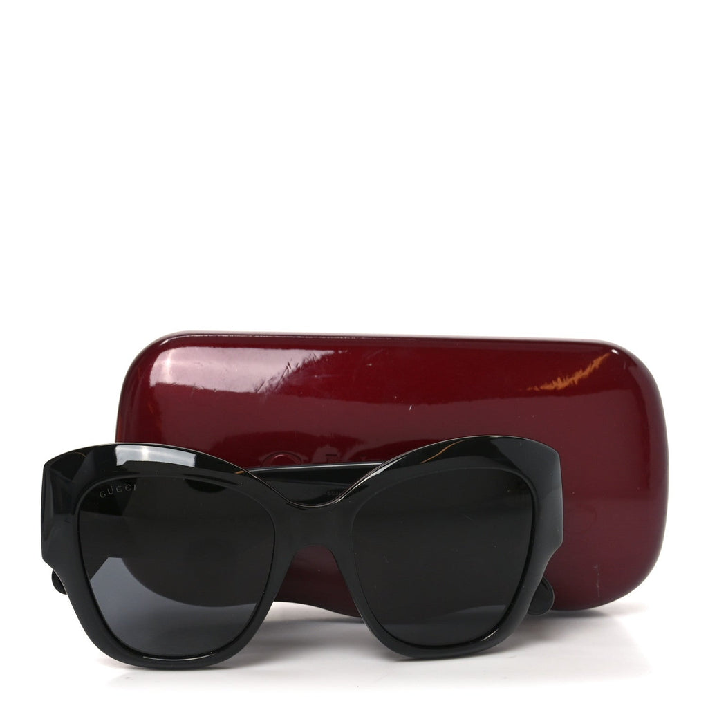 Gucci Oversized Sunglasses — Black GG0808S