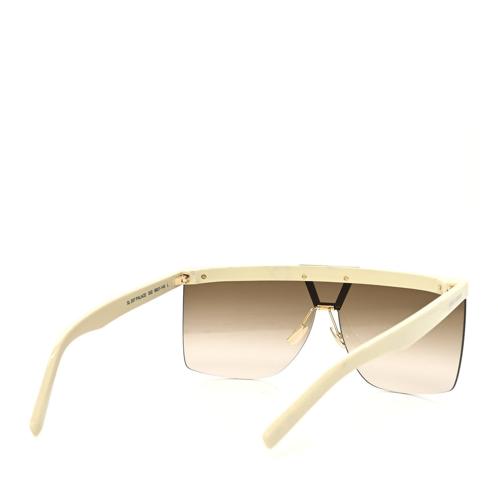 Saint Laurent Mask Sunglasses — White SL 537