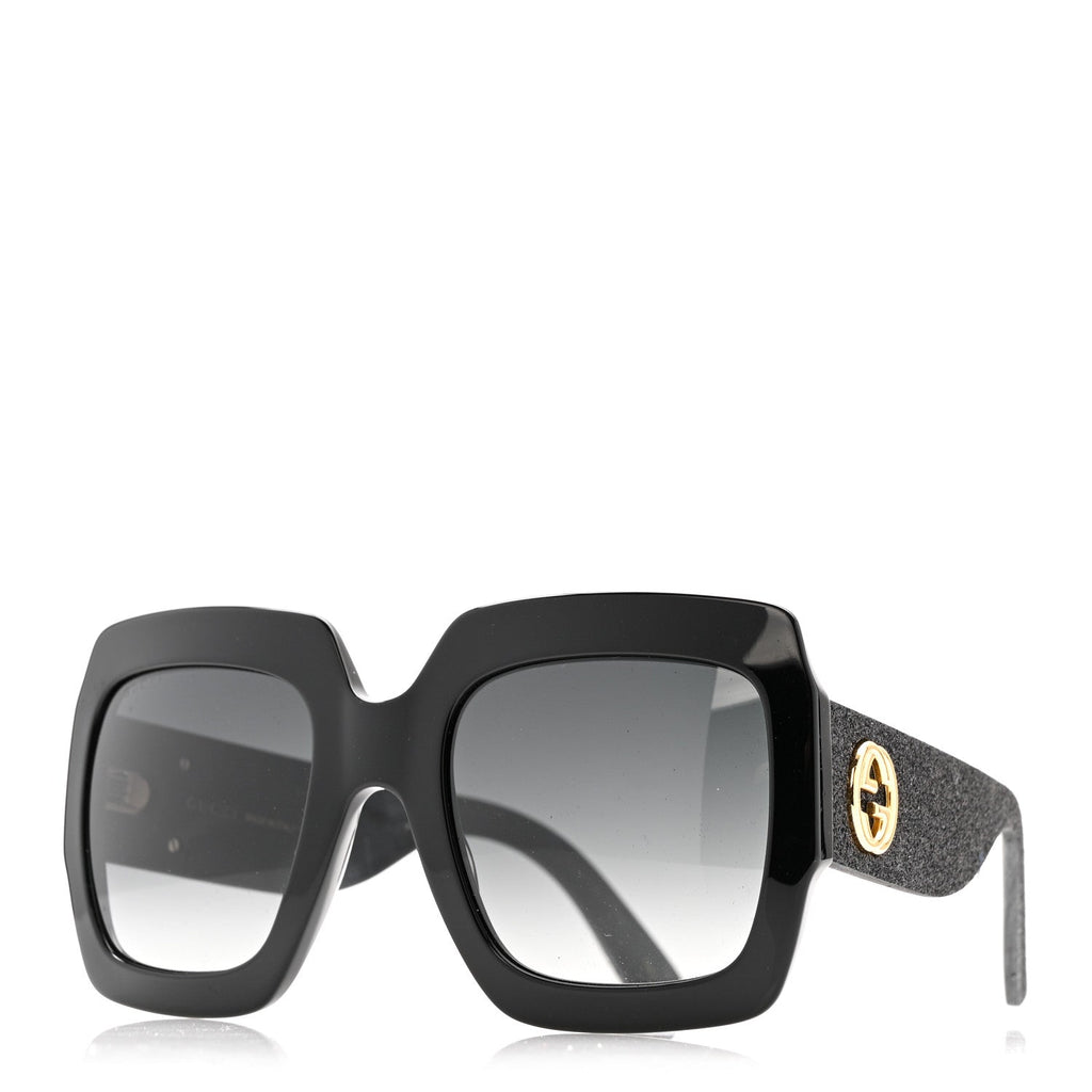 Gucci Square Sunglasses — Black GG0102S