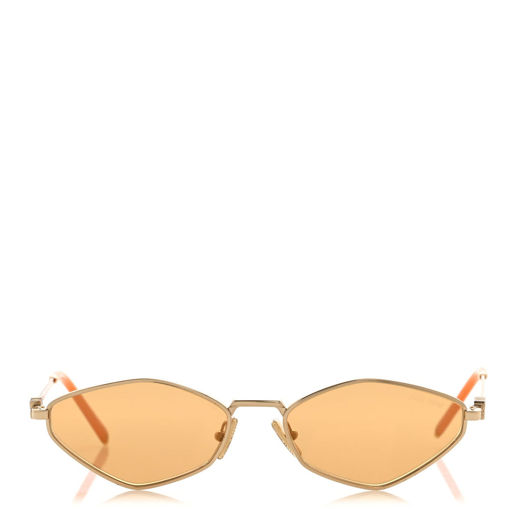 Miu Miu Oval Sunglasses — Orange SMU56Z