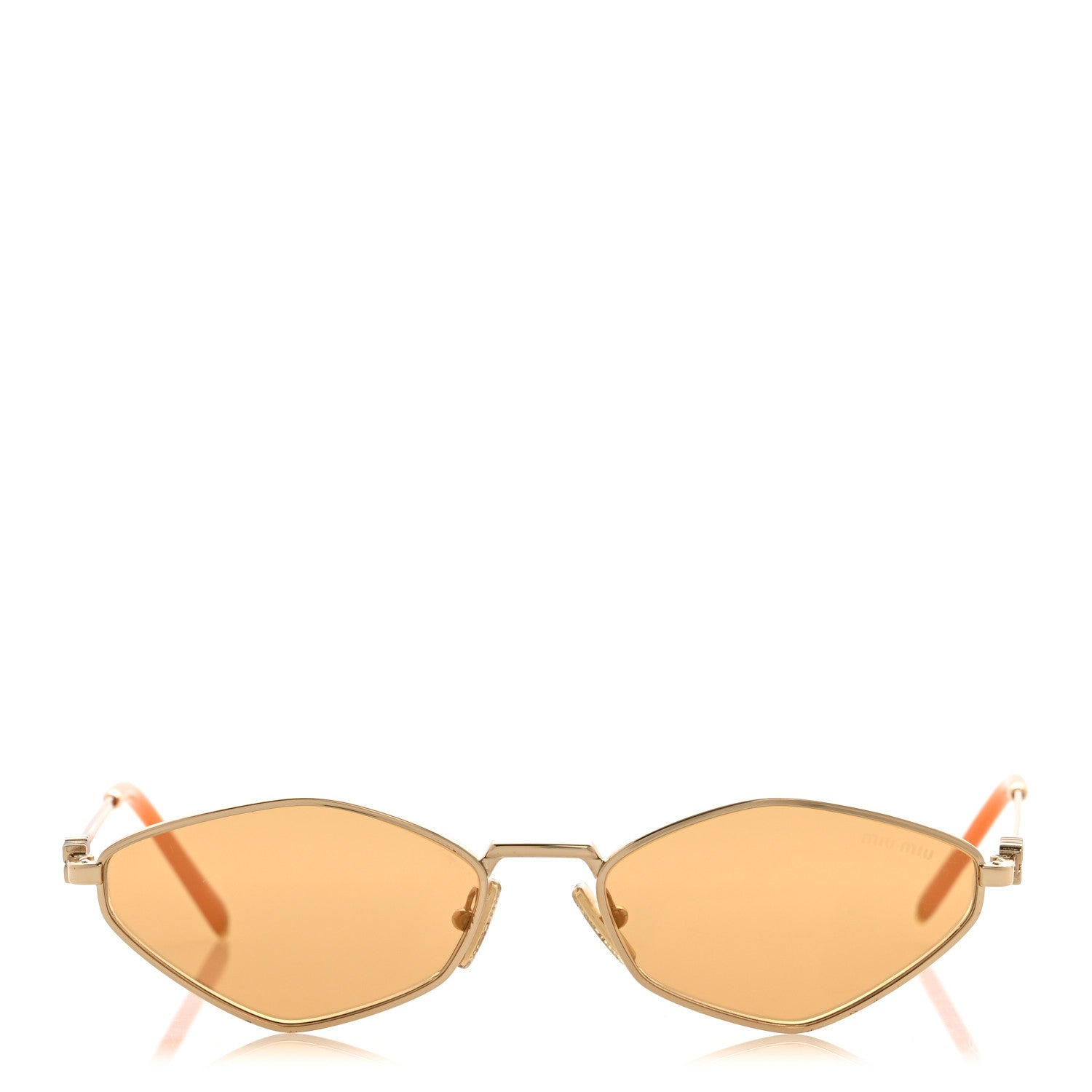 Miu Miu Oval Sunglasses — Orange SMU56Z
