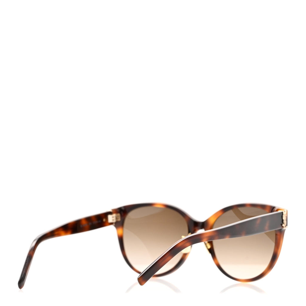 Saint Laurent Square Sunglasses — Tortoise