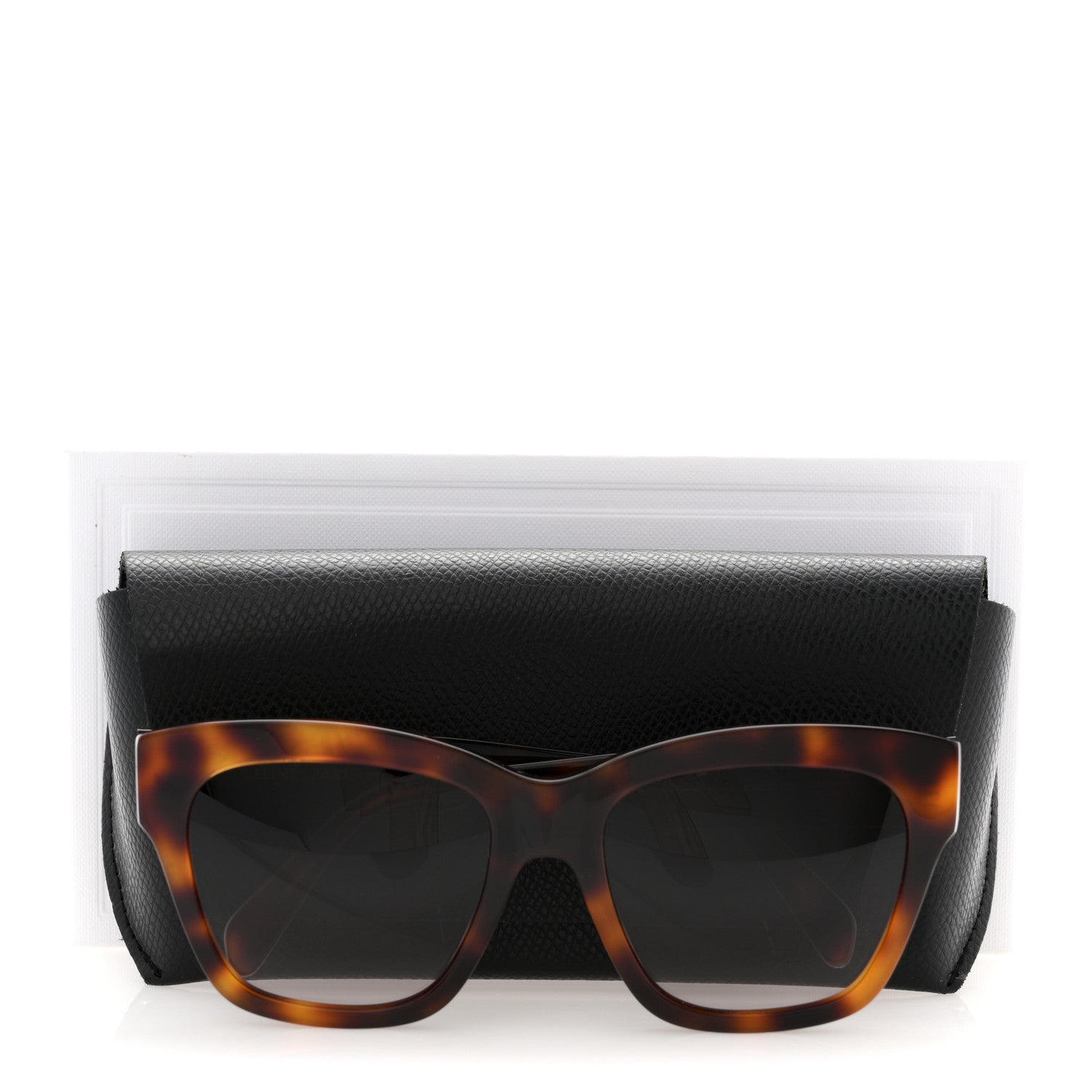 Celine Square Sunglasses — Havana
