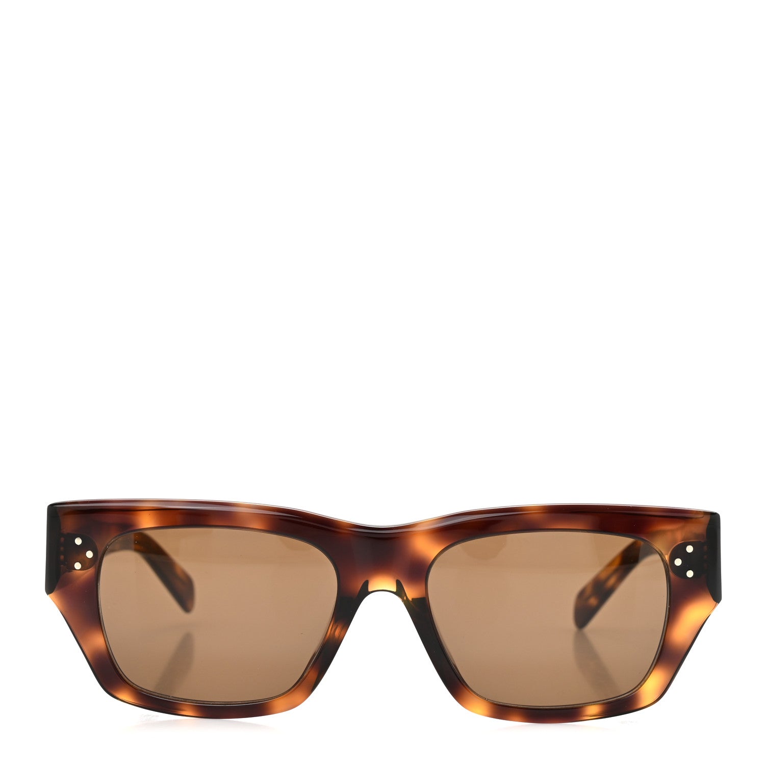 Celine Square Sunglasses — Havana