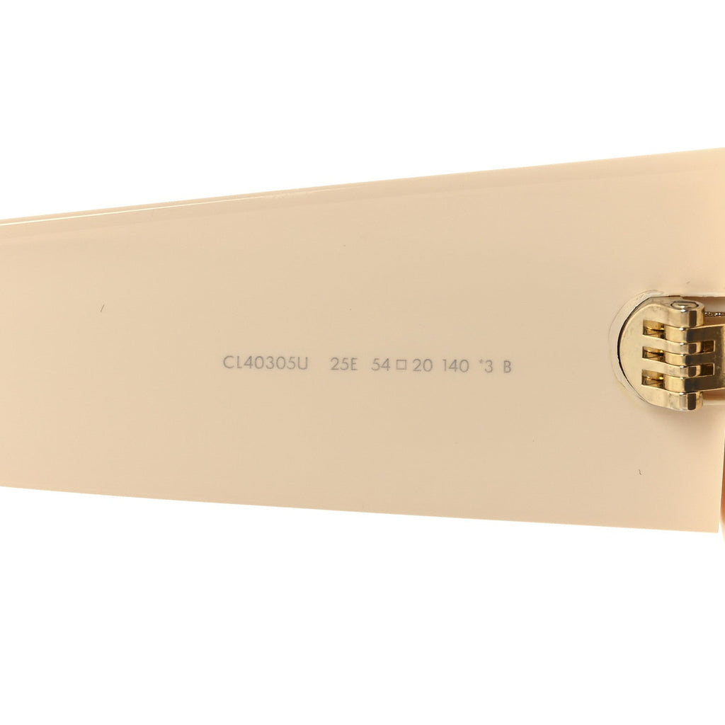 Celine Square Sunglasses — White