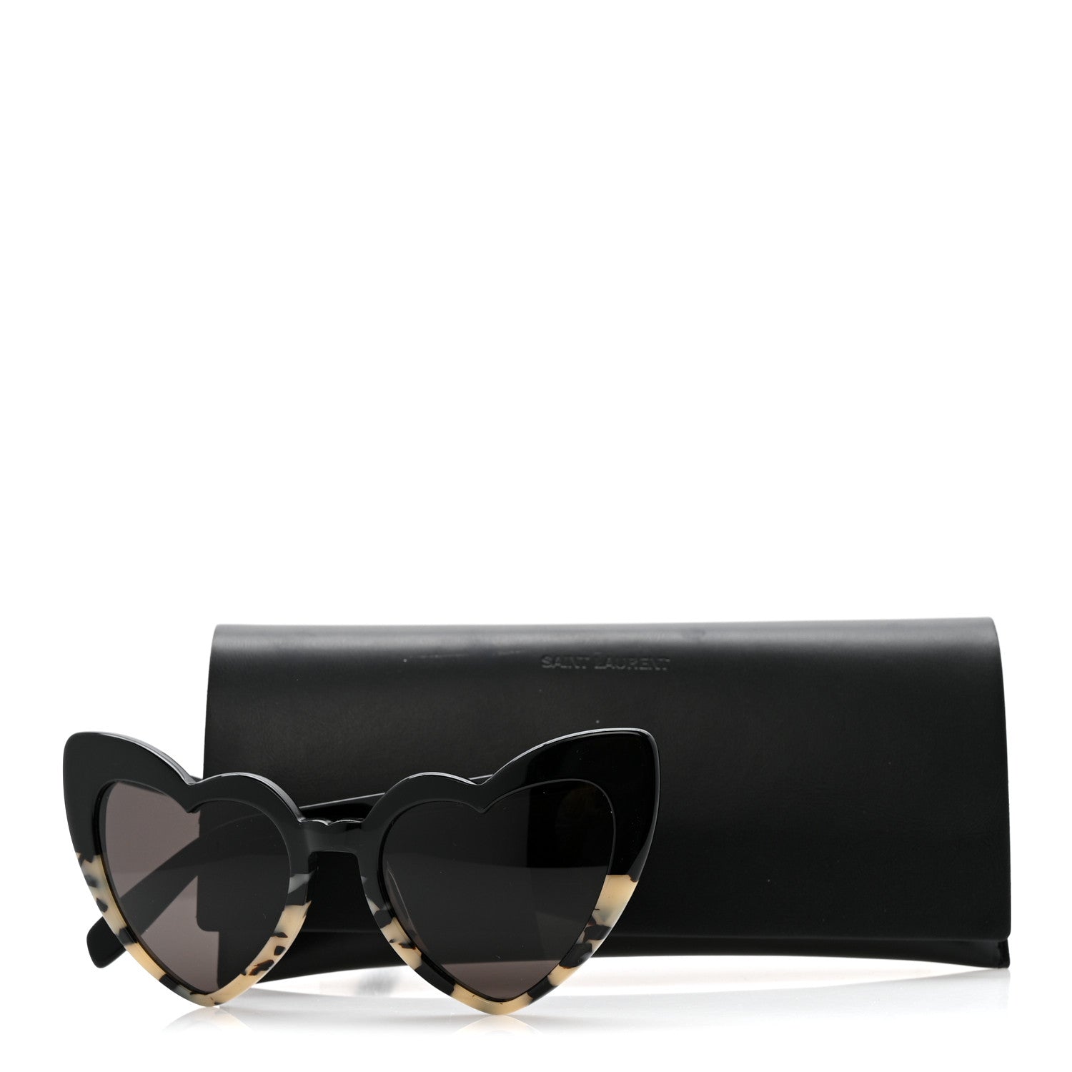 Saint Laurent Square Sunglasses — Havana SL181