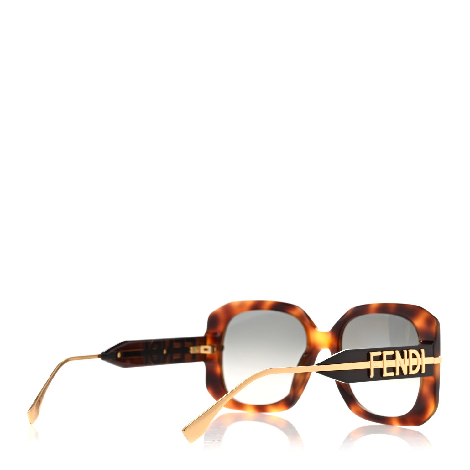 Fendi Square Sunglasses — Tortoise
