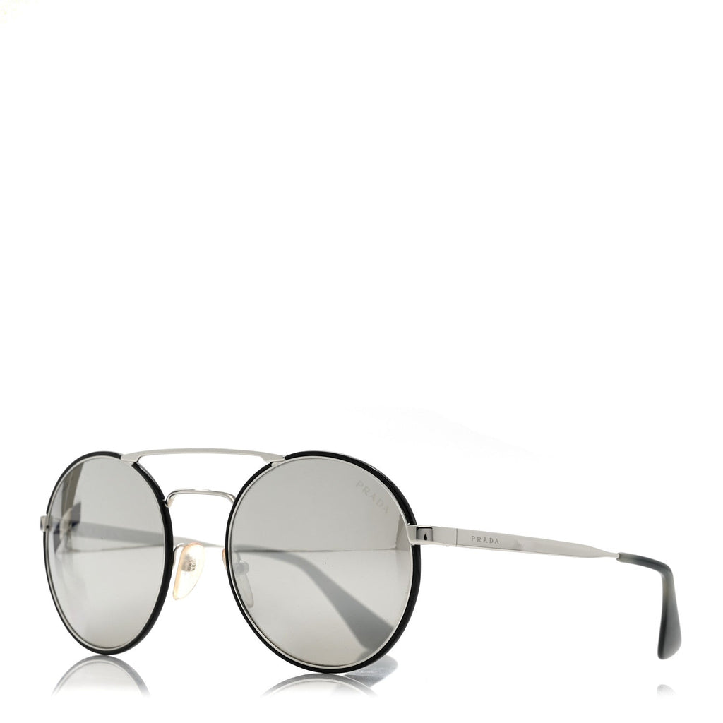 Prada Round Sunglasses — Silver SPR 51S
