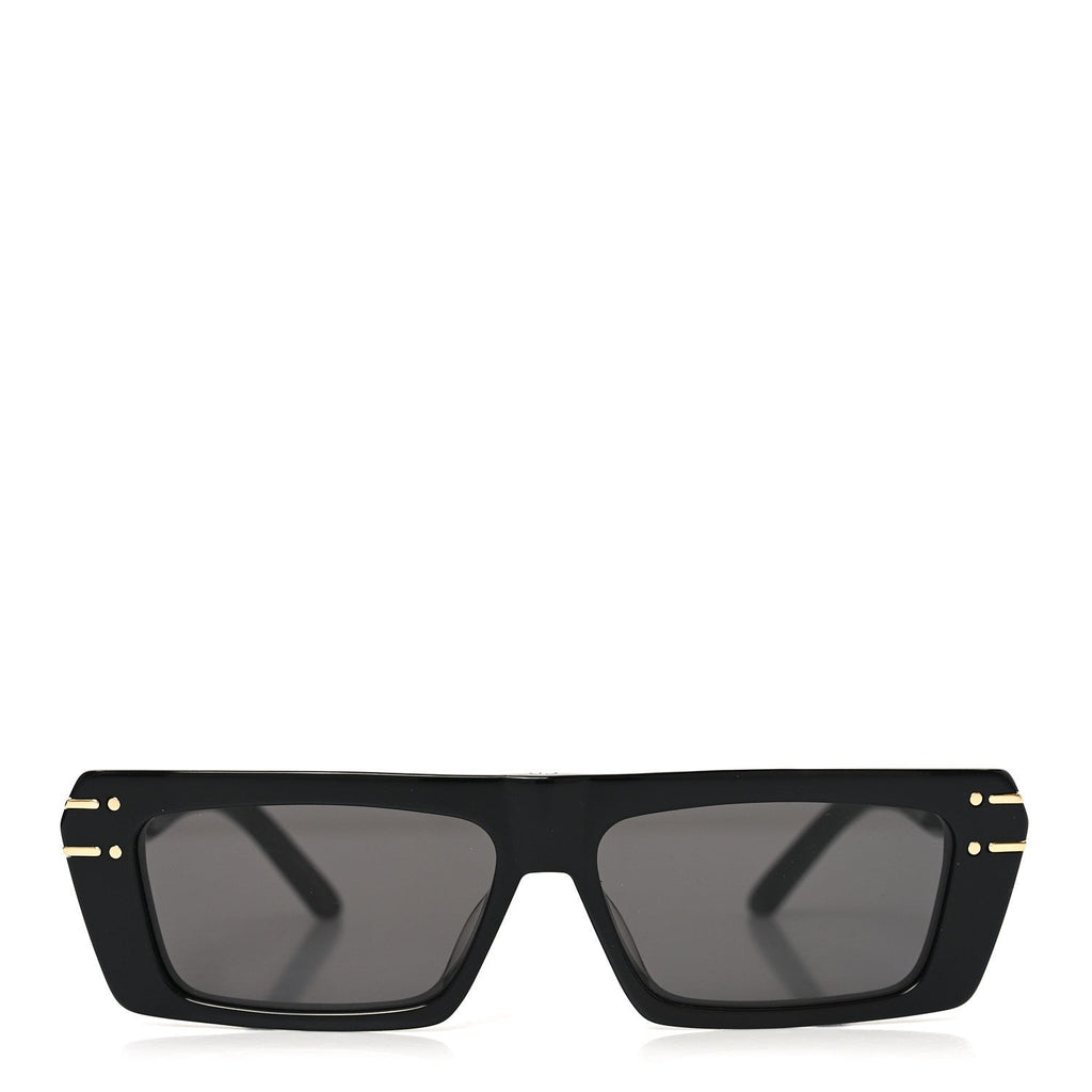 Dior Round Sunglasses — Black