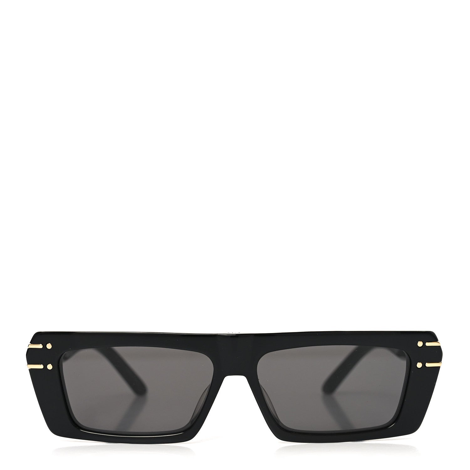 Dior Round Sunglasses — Black