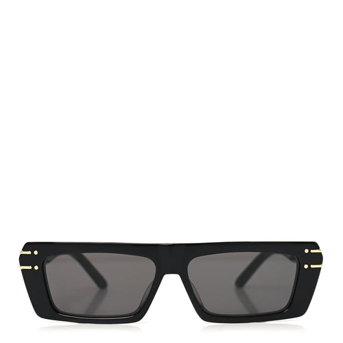 Dior Round Sunglasses — Black