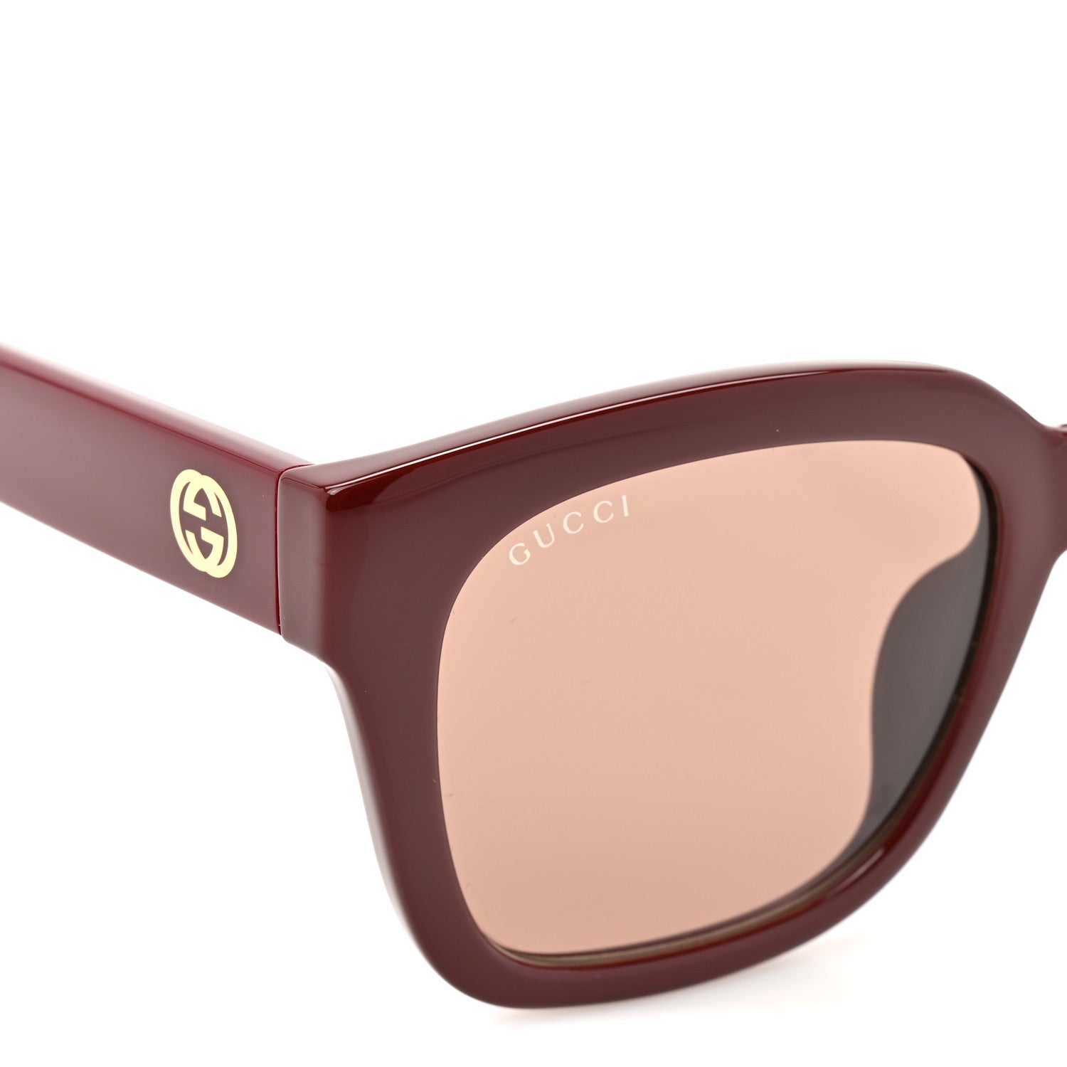 Gucci Square Sunglasses — Red