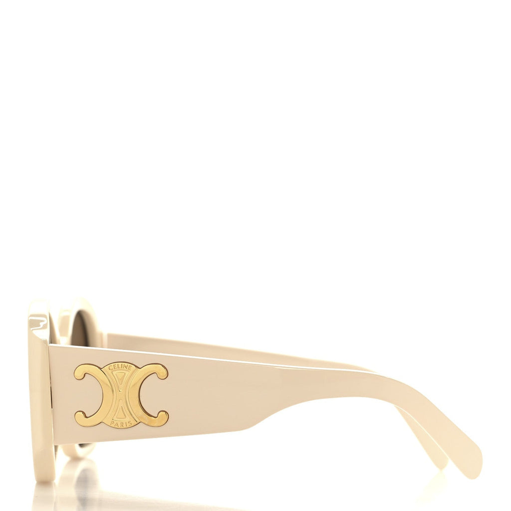 Celine Square Sunglasses — White