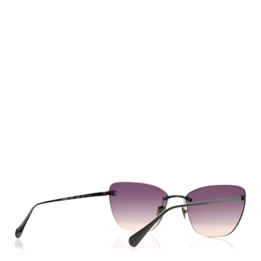 Chanel Cat-Eye Sunglasses — Black 4286-T