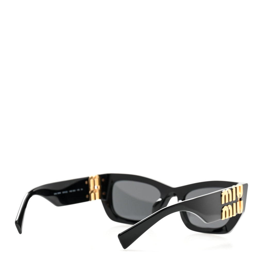 Miu Miu Rectangle Sunglasses — Black SMU 09W