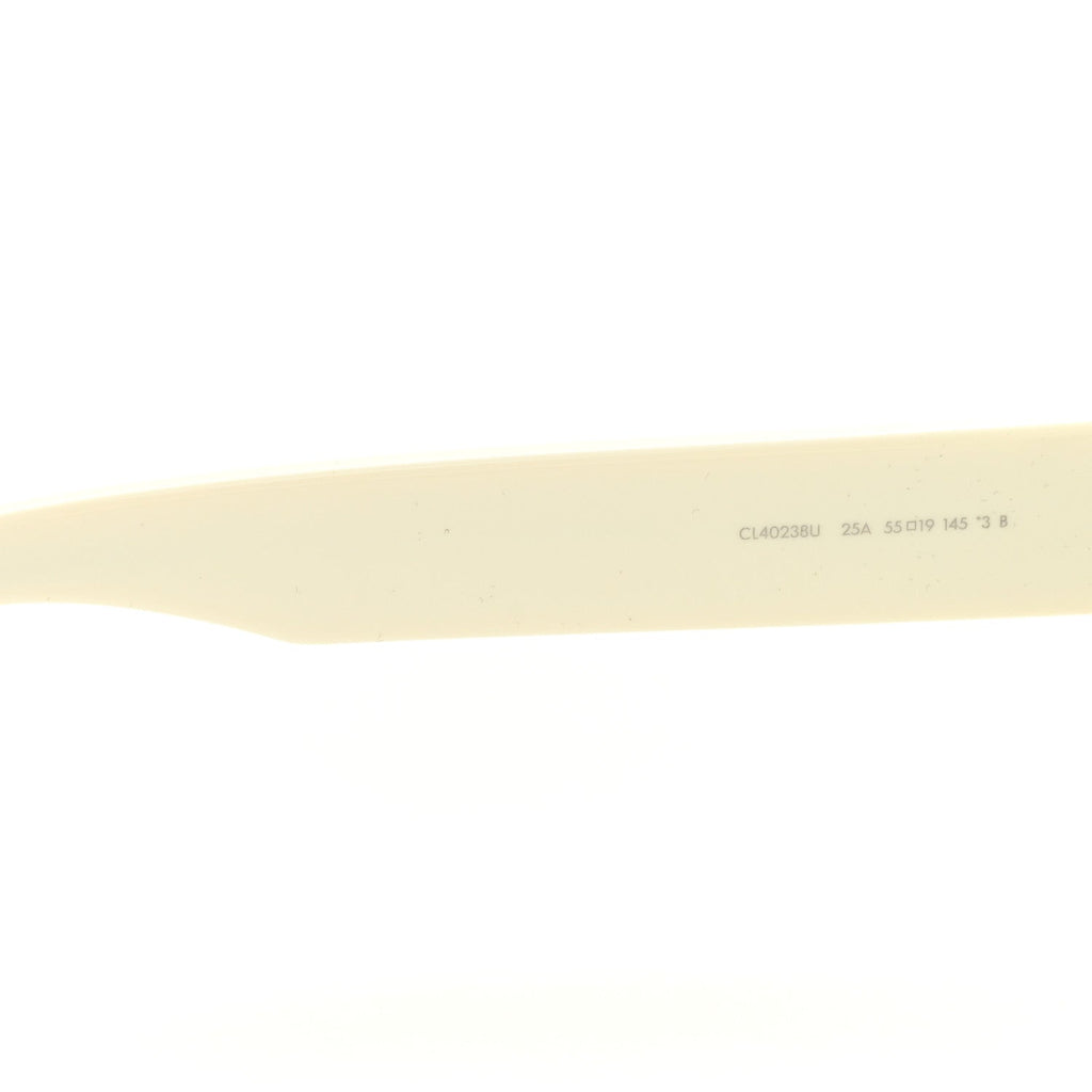Celine Oval Sunglasses — White