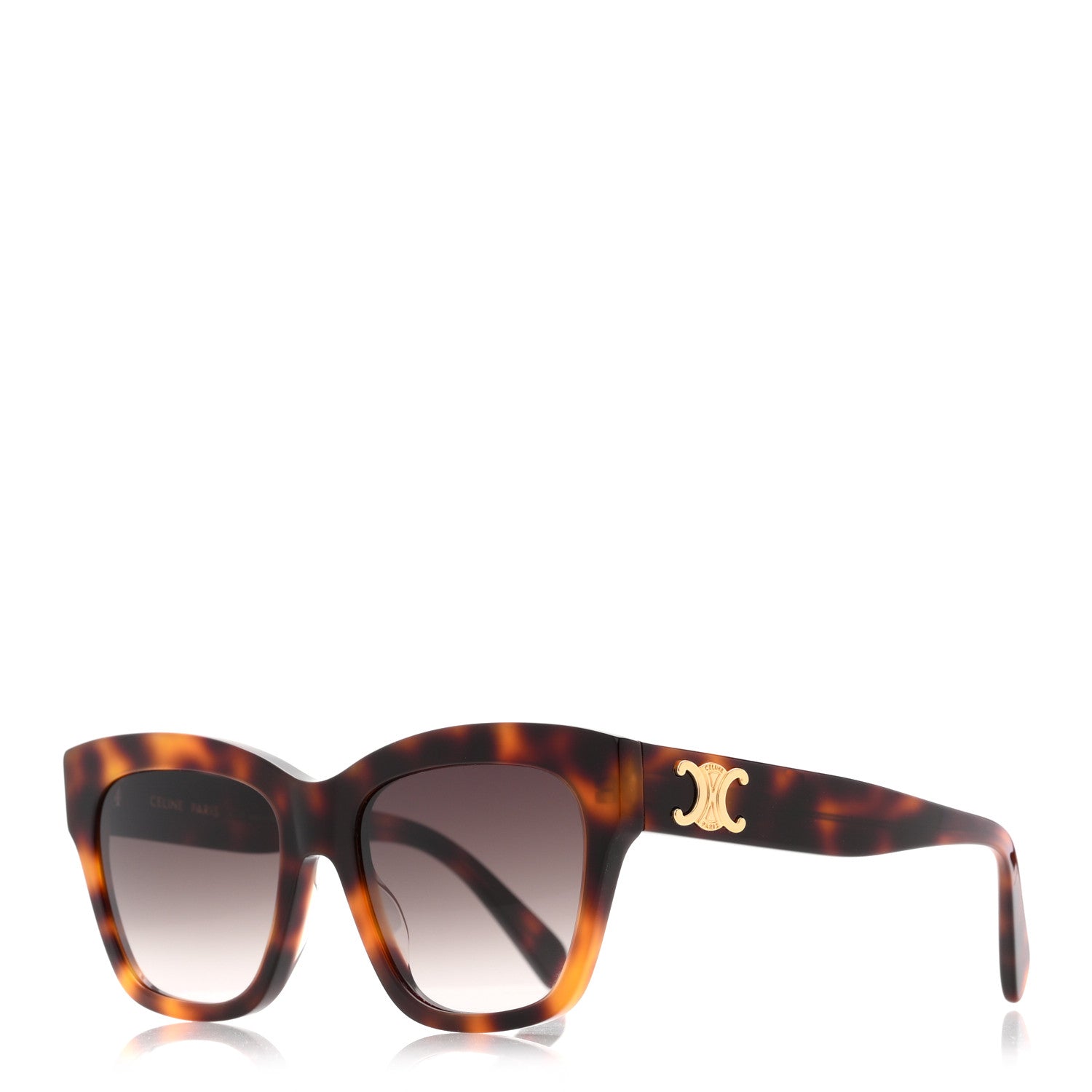 Celine Square Sunglasses — Havana