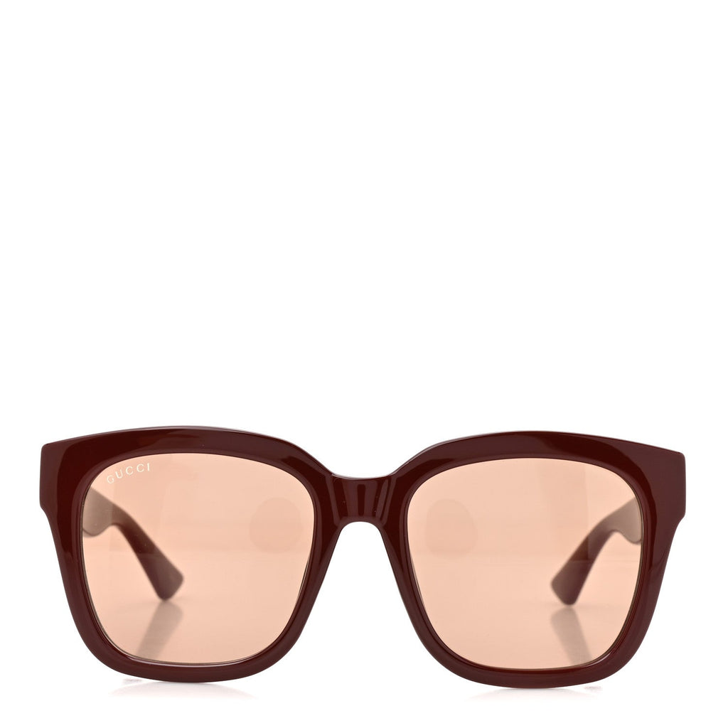 Gucci Square Sunglasses — Red