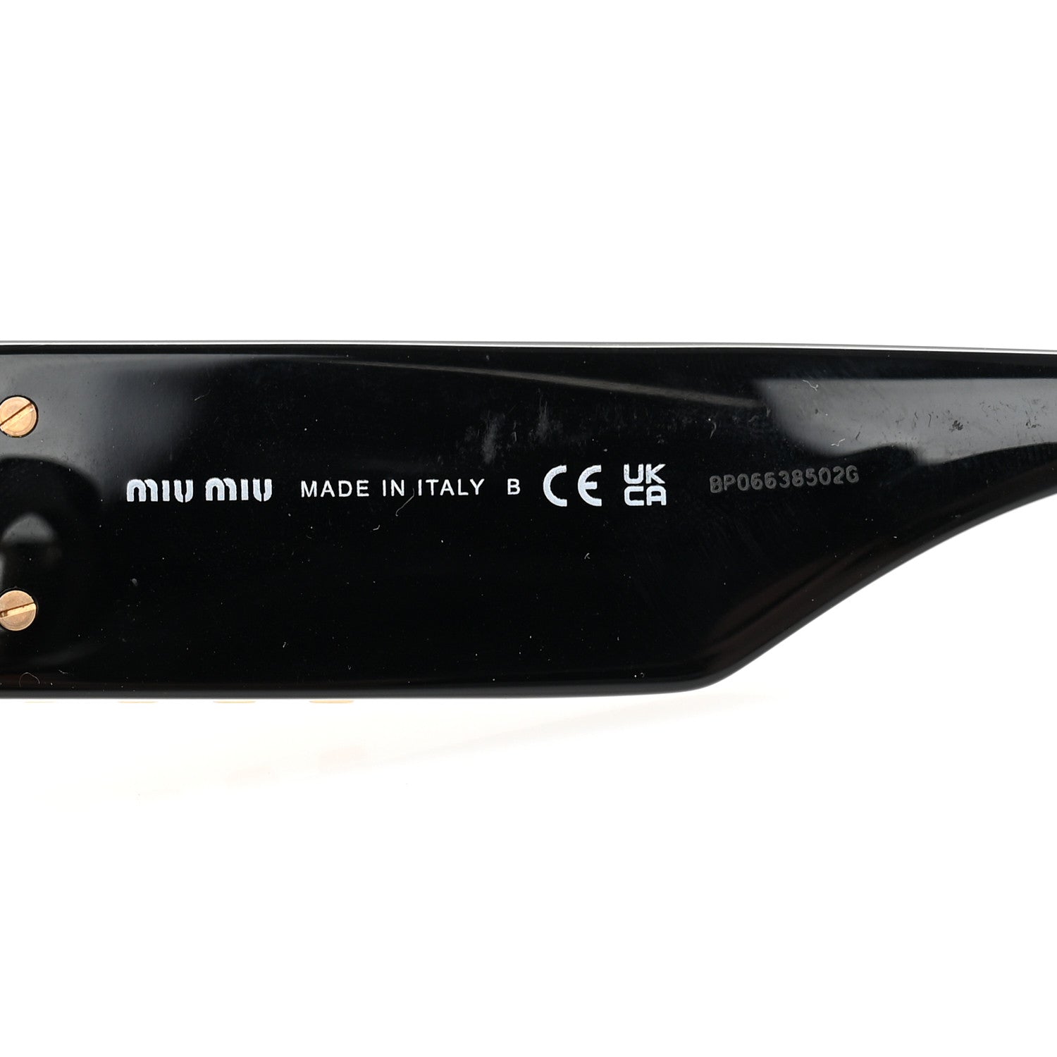 Miu Miu Rectangle Sunglasses — Black SMU 09W