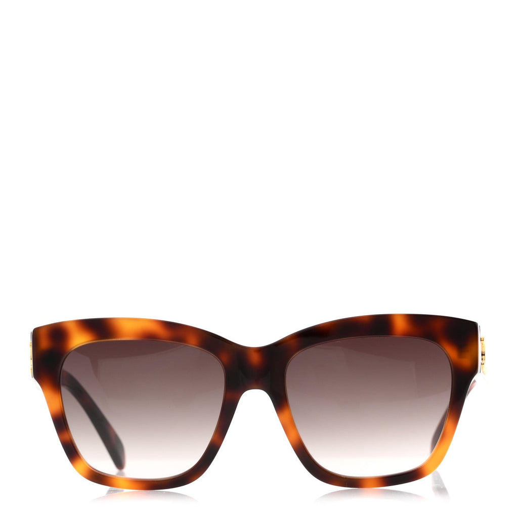 Celine Square Sunglasses — Havana