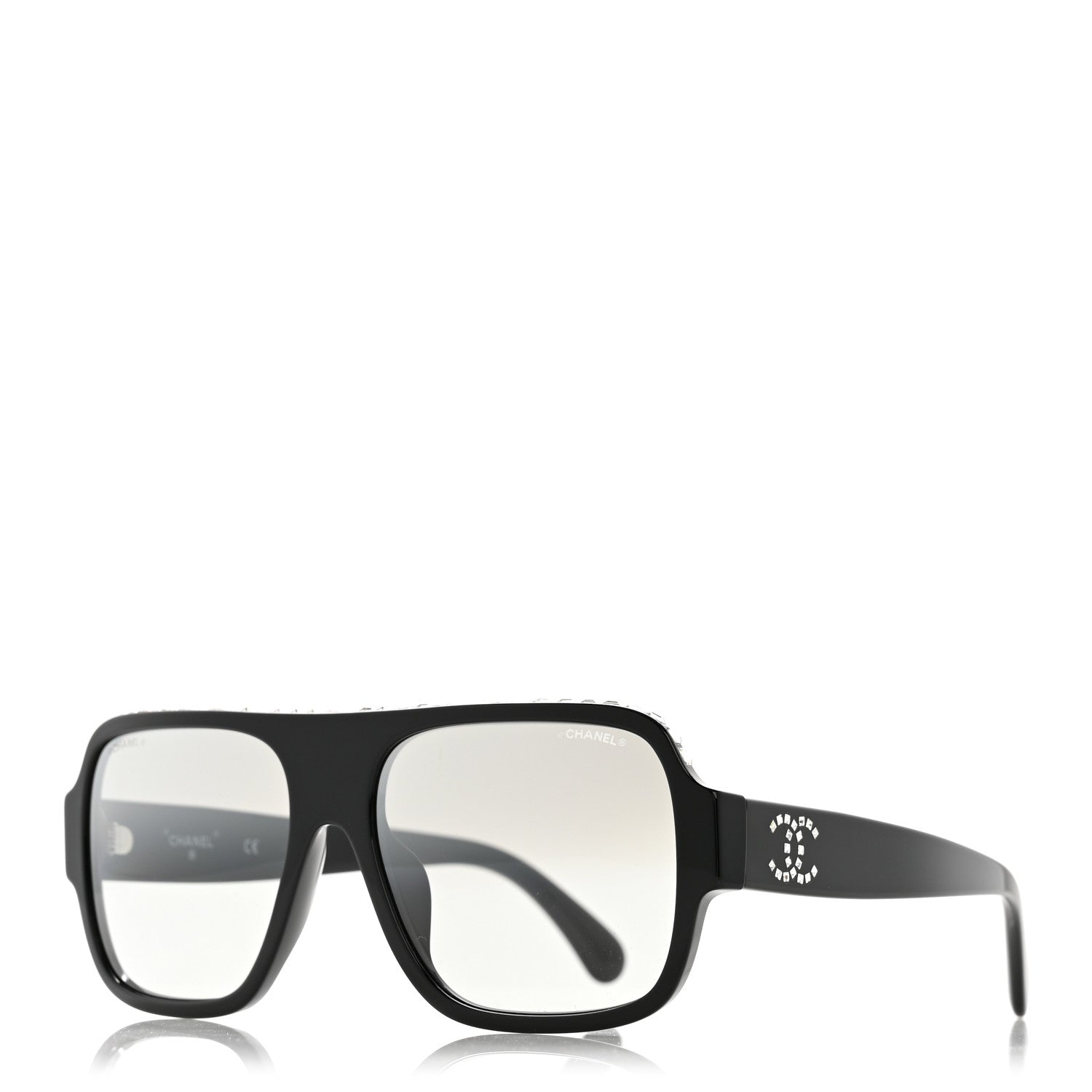 Chanel Shield Sunglasses — Crystal