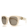 Dior Square Sunglasses — White