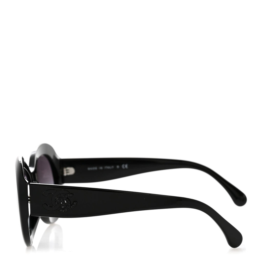 Chanel Round Sunglasses — Black 5469-B