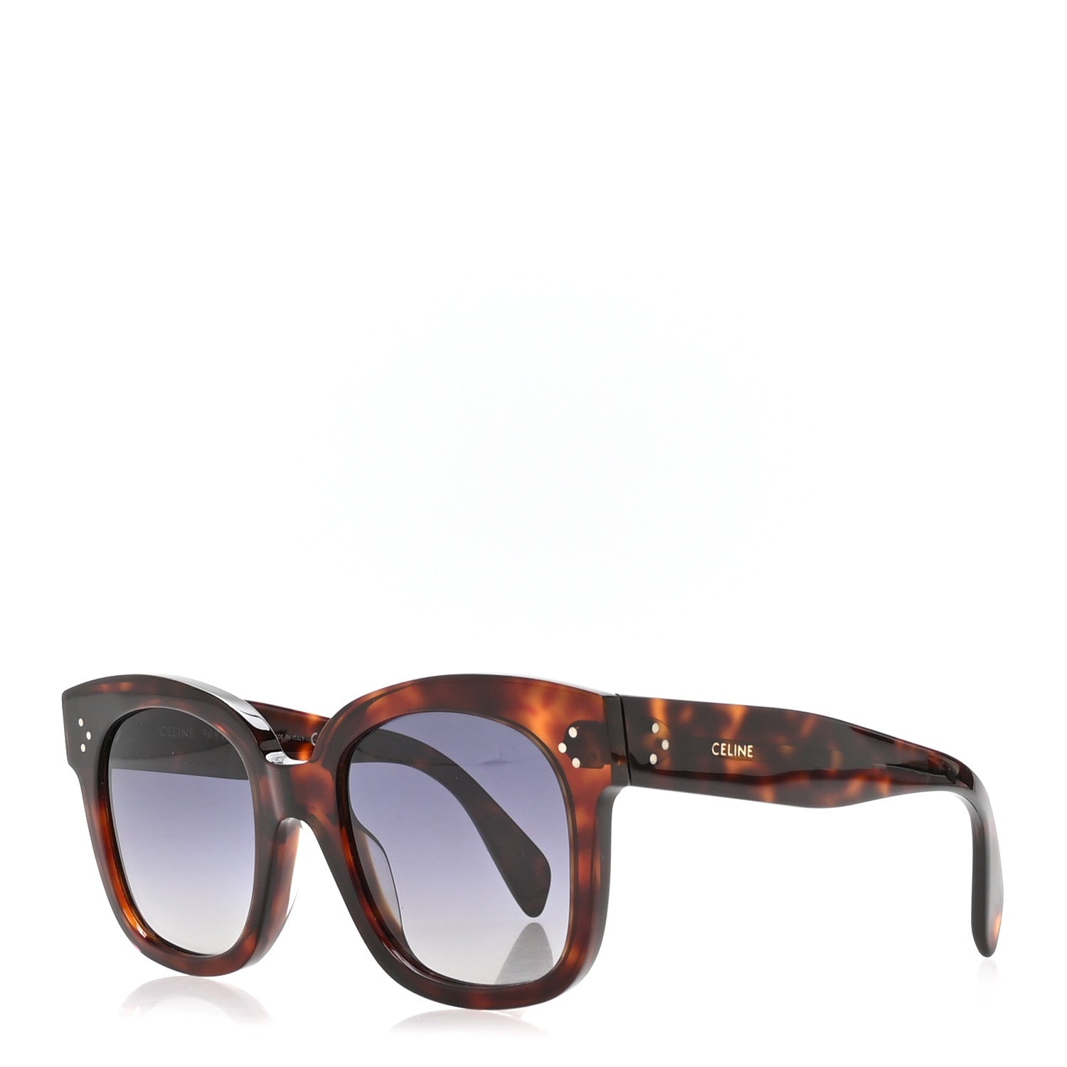 Celine Square Sunglasses — Tortoise
