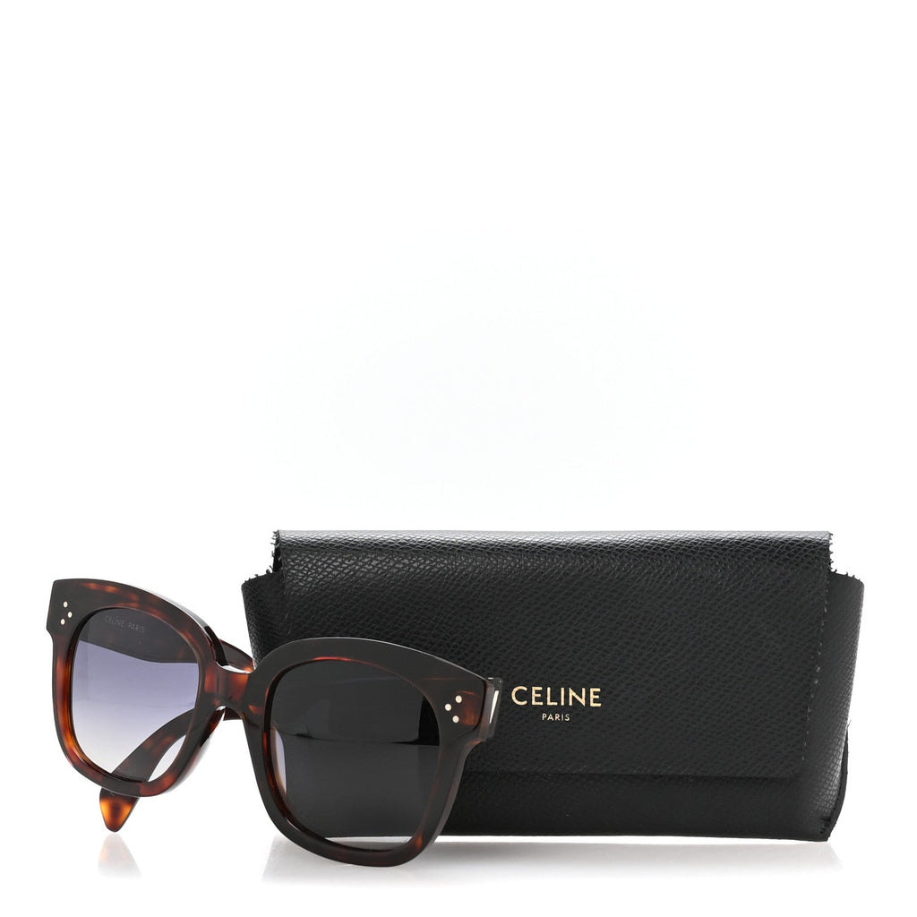 Celine Square Sunglasses — Tortoise