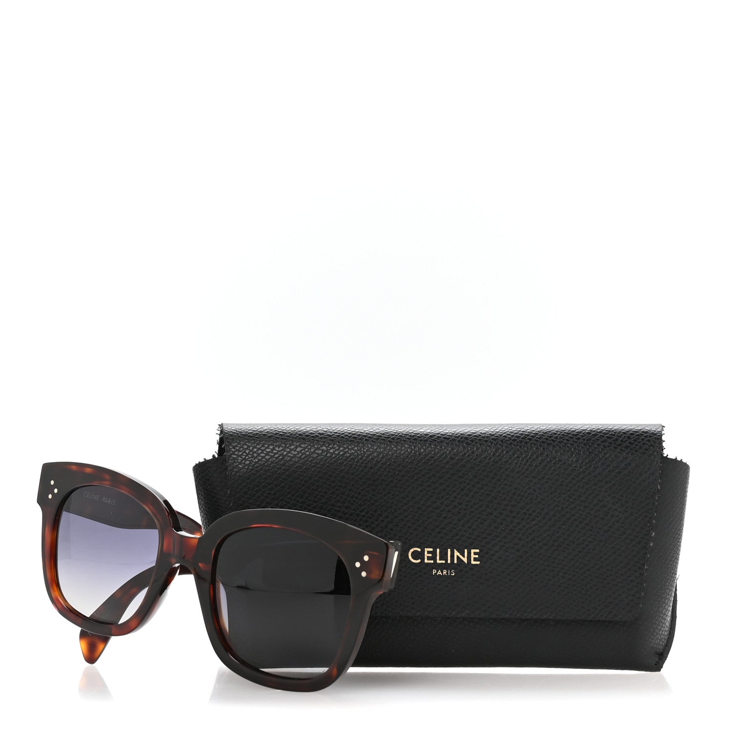 Celine Square Sunglasses — Tortoise