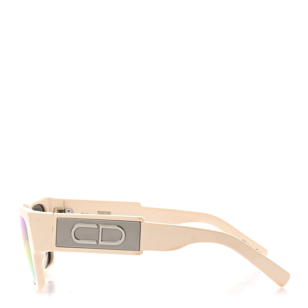 Dior Square Sunglasses — Ivory