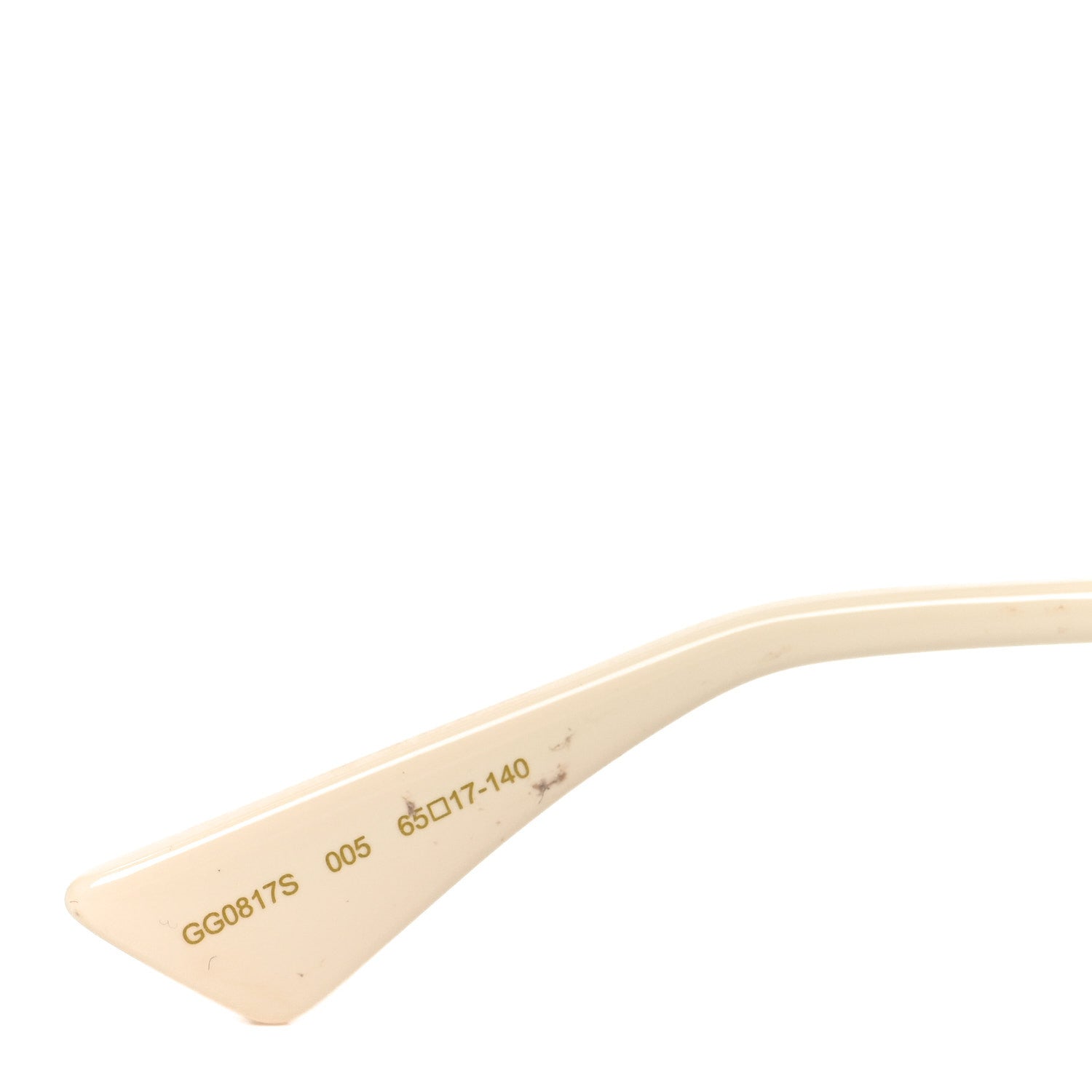 Gucci Oversized Sunglasses — Ivory GG0817S
