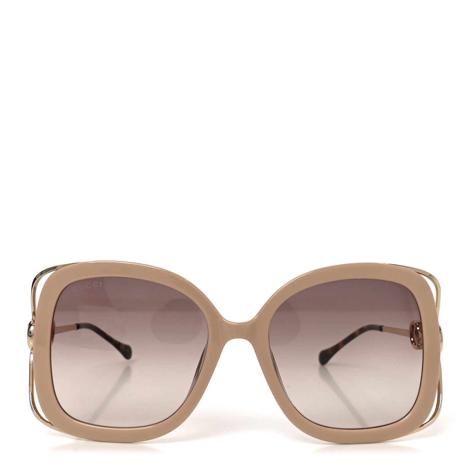 Gucci Square Sunglasses — Tortoise GG1021S