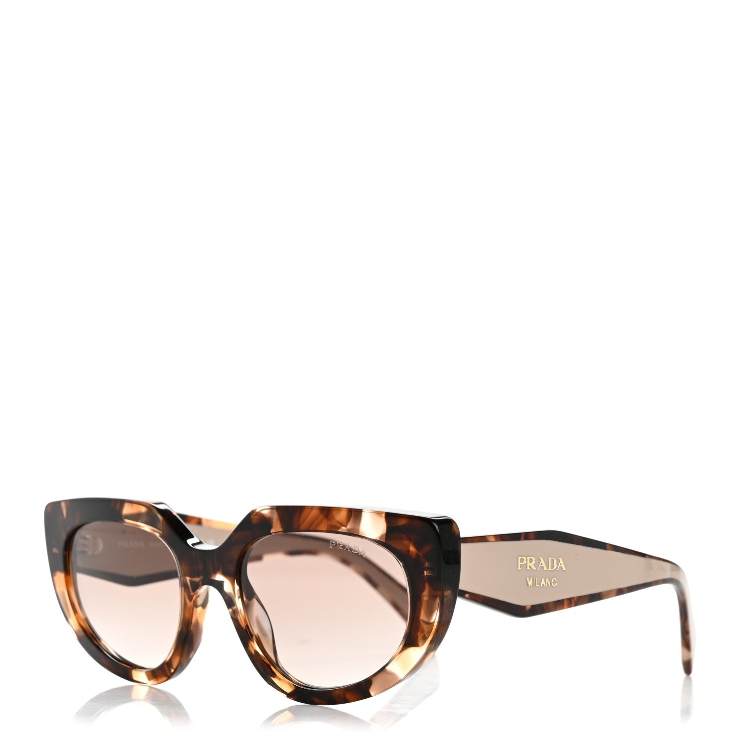 Prada Square Sunglasses — Tortoise