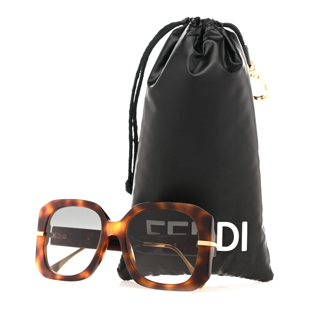 Fendi Square Sunglasses — Tortoise