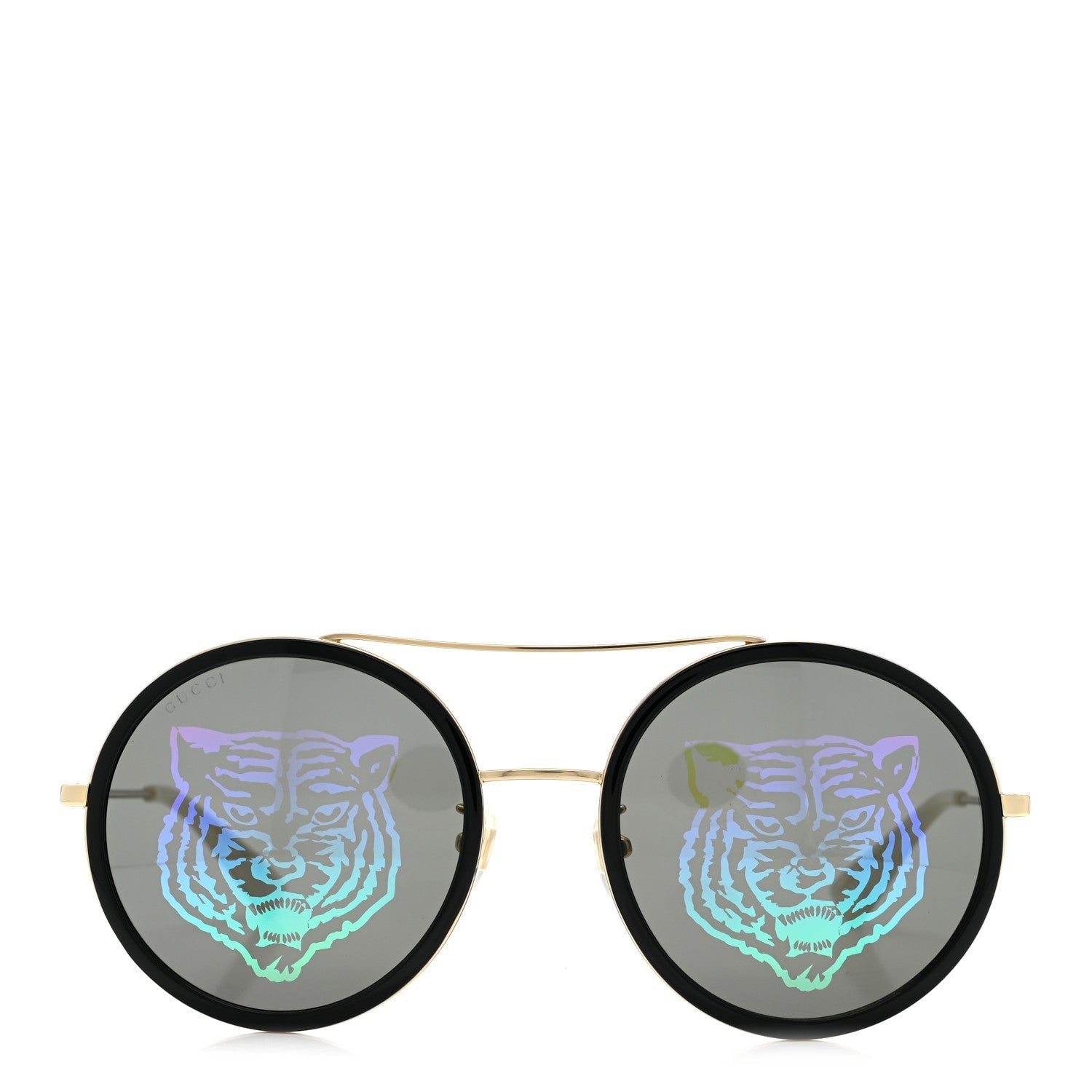 Gucci Round Sunglasses — Gold GG0061S