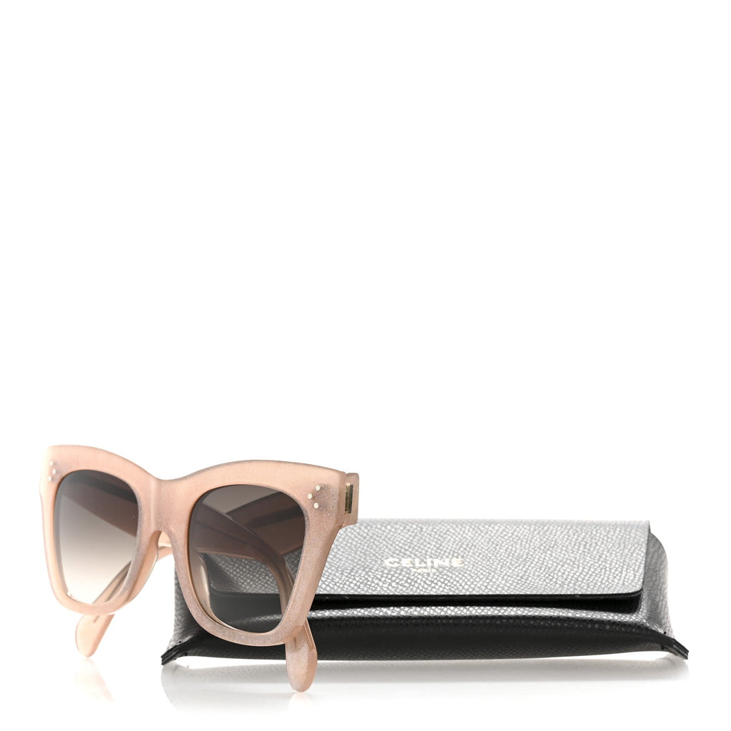 Celine Cat-Eye Sunglasses — Transparent